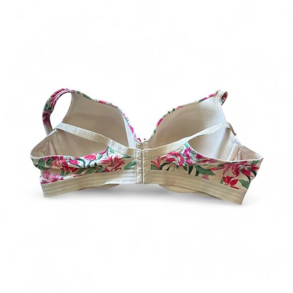 Cacique by Lane Bryant Totally Smooth Lightly Lined Full Coverage Floral Bra 46C - Picture 2 of 4